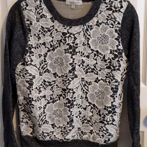 ACTIVE USA gray/white sweater size S